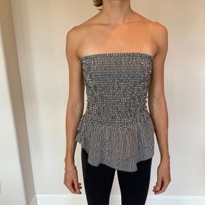 Made well crop top with black and white print